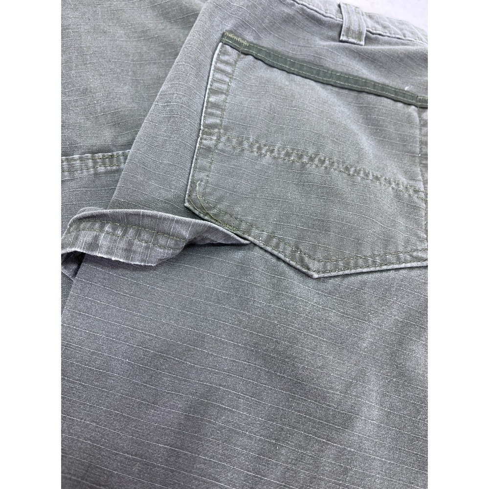 Carhartt Relaxed Fit Work Pants Canvas Cargo Pockets Olive Green Men 38x32 Heavy - Picture 7 of 12